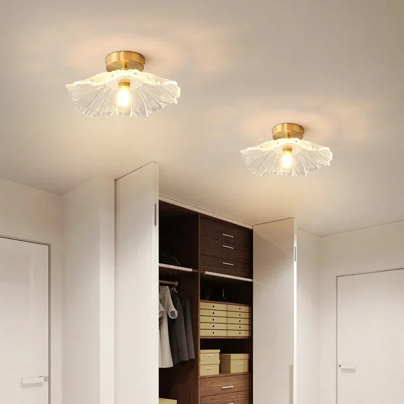 Lampa wisząca LED ze szkła – do sypialni i przedpokoju