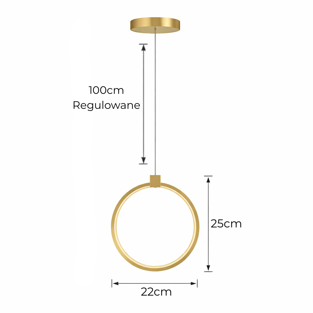 Designerska lampa wisząca LED – nowoczesna do salonu