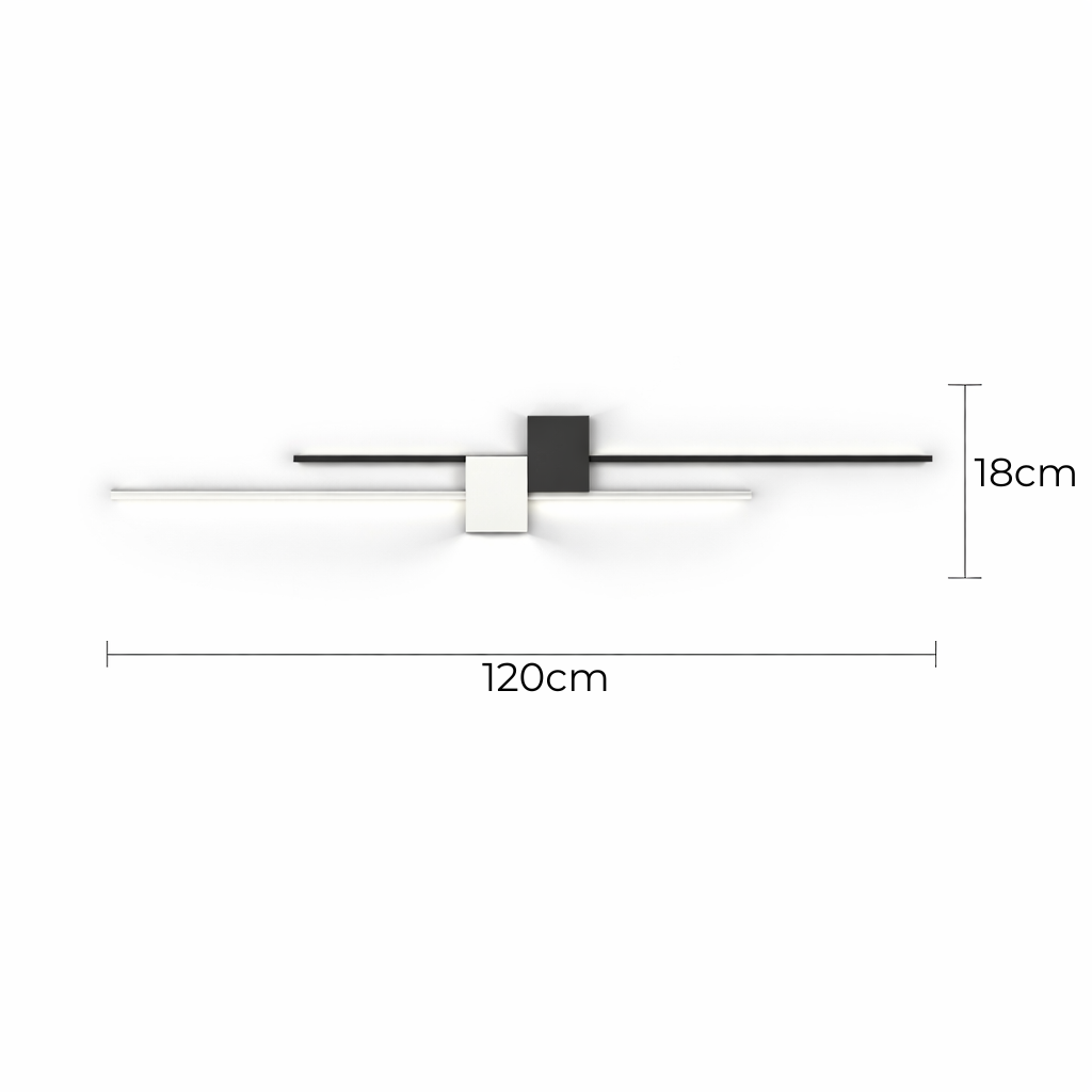 Minimalistyczny kinkiet LED – lampa ścienna do wnętrz