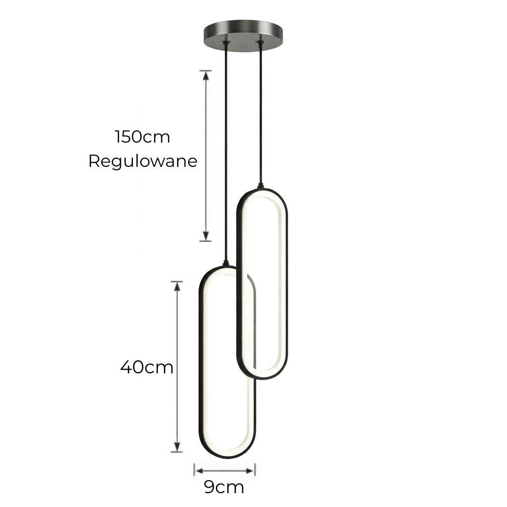 Designerska lampa wisząca LED – nowoczesna do salonu