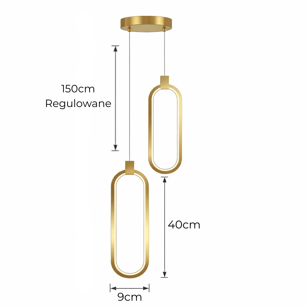 Designerska lampa wisząca LED – nowoczesna do salonu