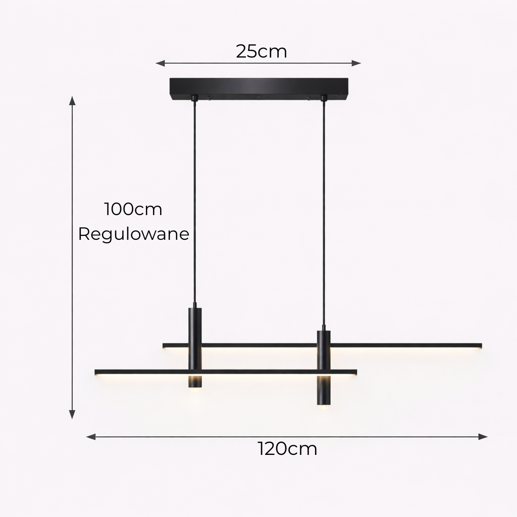 Lampa wisząca LED z pilotem – regulacja barwy i jasności