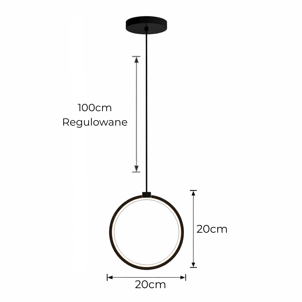 Designerska lampa wisząca LED – nowoczesna do salonu