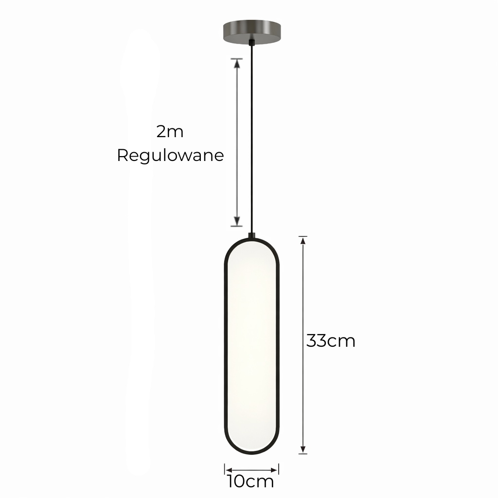 Designerska lampa wisząca LED – nowoczesna do salonu