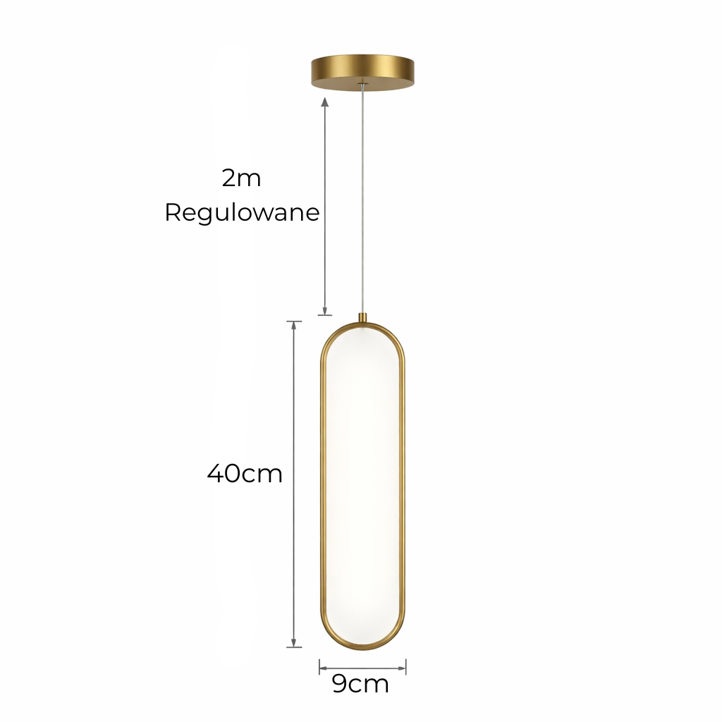 Designerska lampa wisząca LED – nowoczesna do salonu