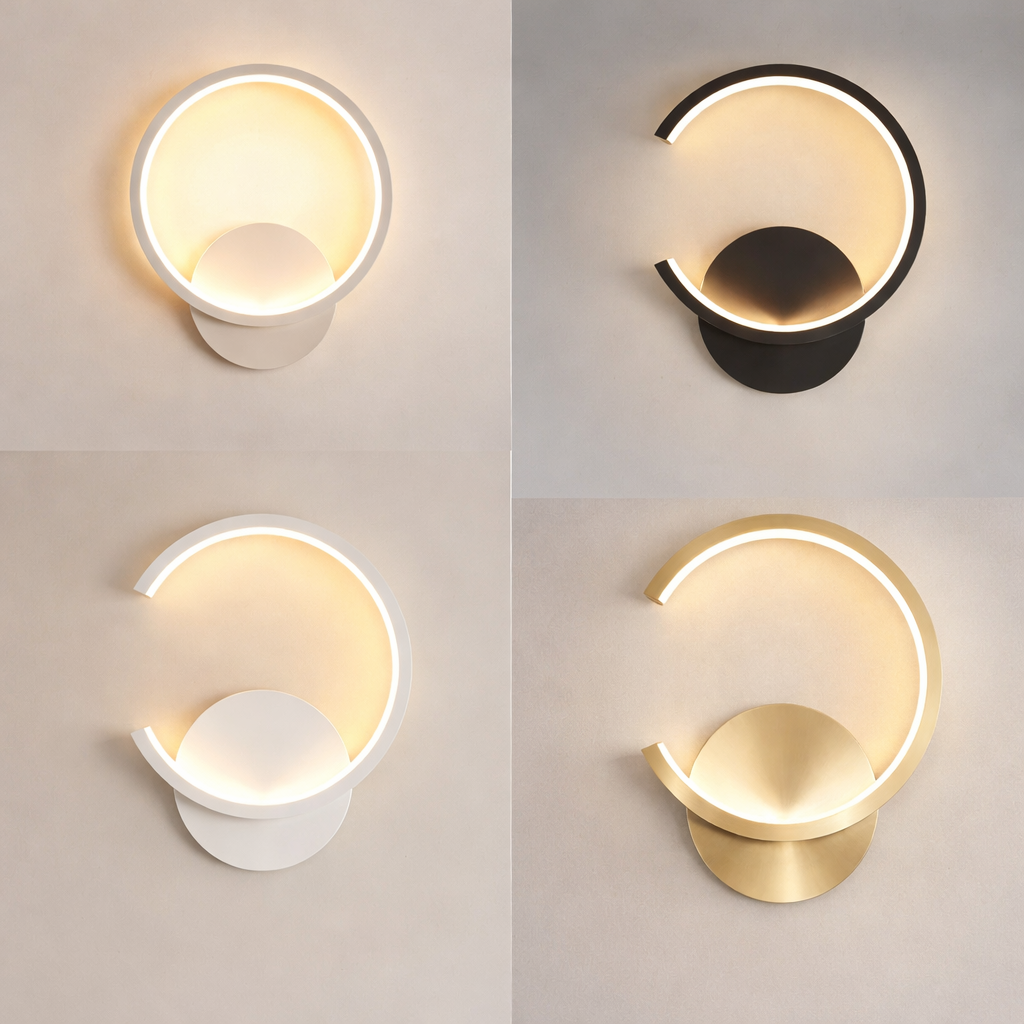 Nordycki kinkiet LED – lampa ścienna do salonu i sypialni