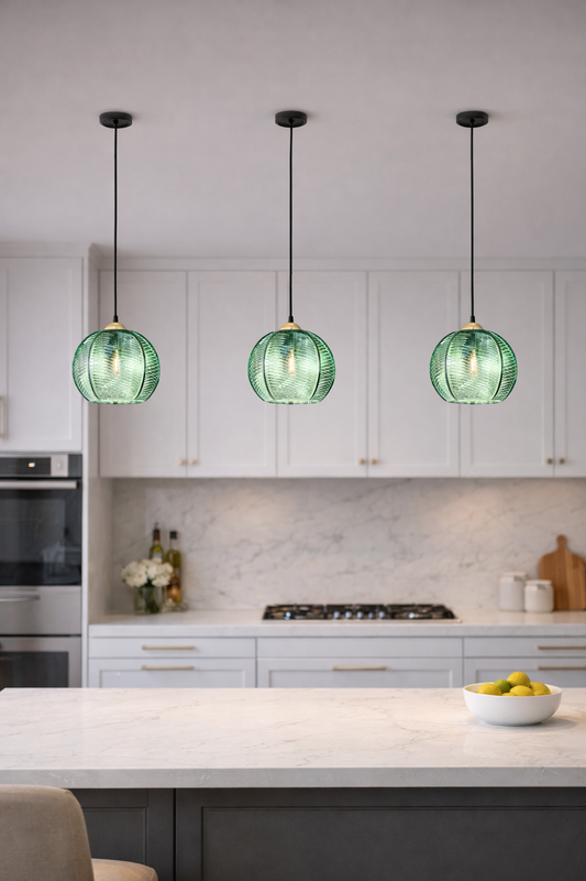 Nowoczesna lampa wisząca ze szkła – nordycki styl