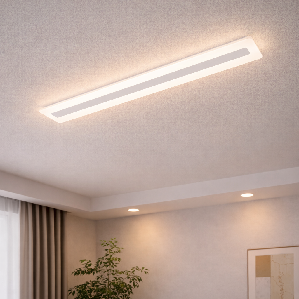 Ultracienka lampa sufitowa LED – nowoczesny plafon akrylowy