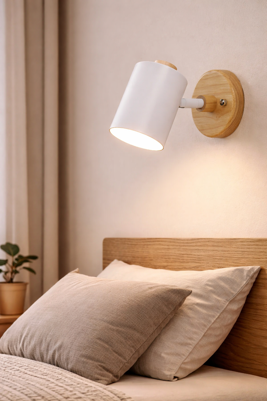 Kinkiet LED Macaron – minimalistyczna lampa ścienna do sypialni