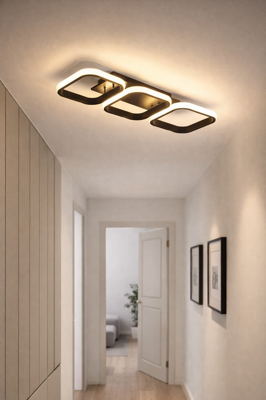 Nowoczesna lampa sufitowa LED – do korytarza i salonu