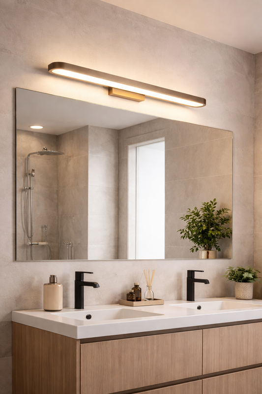 Kinkiet łazienkowy LED – nowoczesna lampa nad lustro