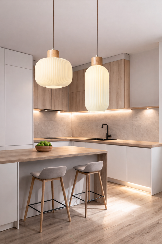 Japońska lampa sufitowa LED – minimalistyczny styl