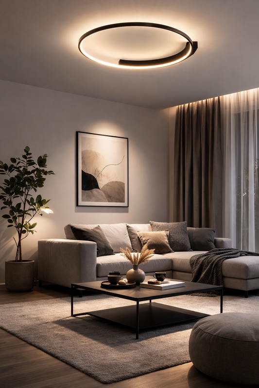 Nowoczesna lampa sufitowa LED – do salonu i sypialni