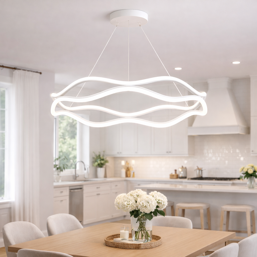 Lampa wisząca LED Ring – nowoczesny żyrandol do salonu