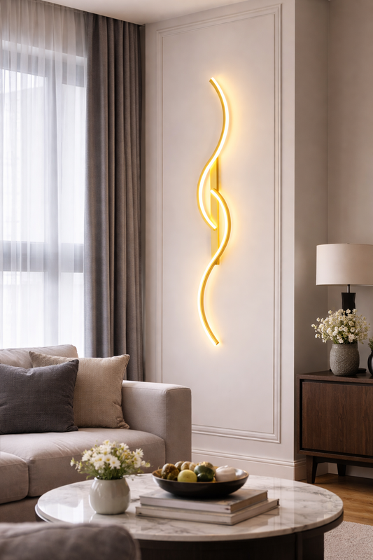 Nowoczesny kinkiet LED – lampa ścienna do salonu i sypialni