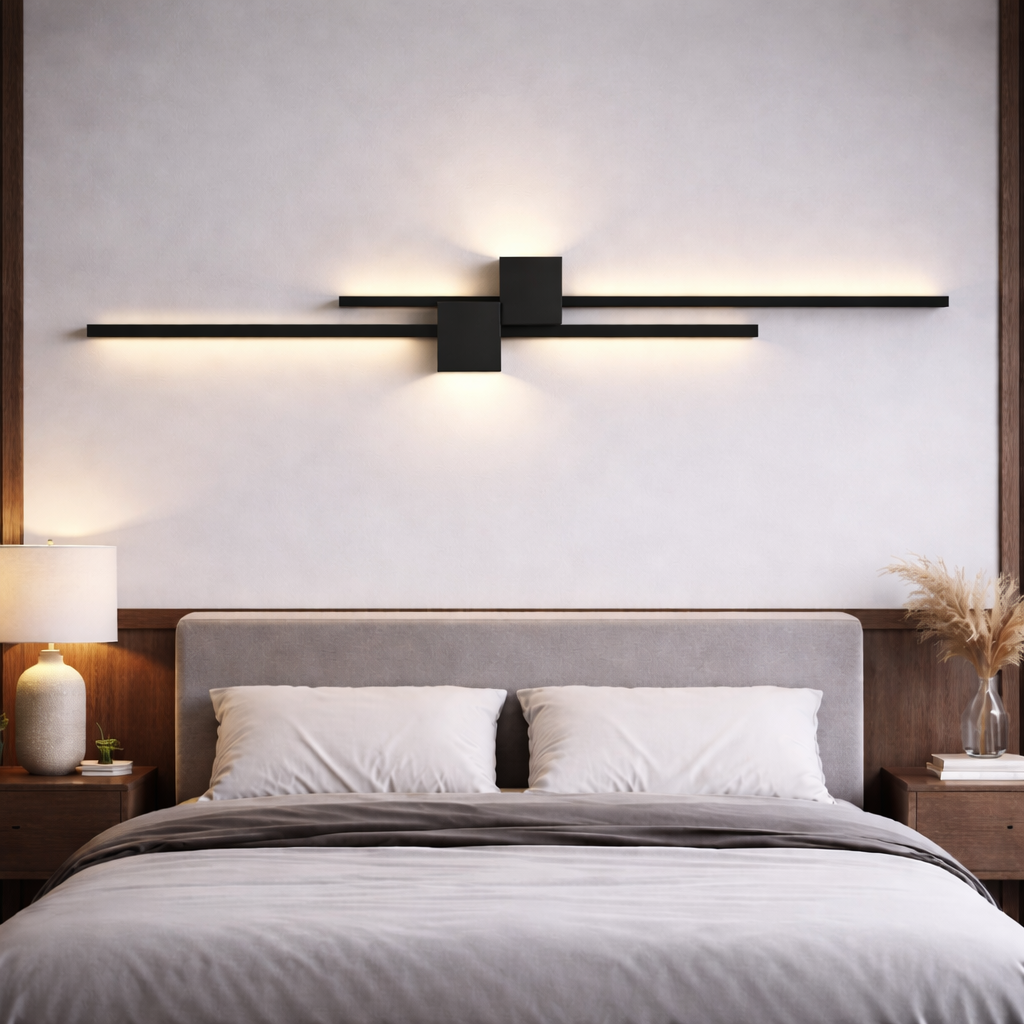 Minimalistyczny kinkiet LED – lampa ścienna do wnętrz