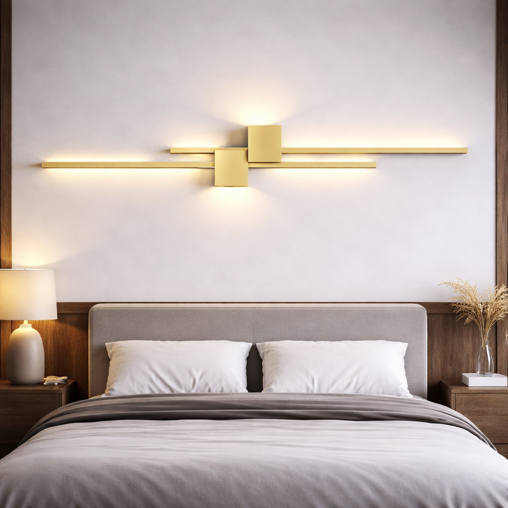 Minimalistyczny kinkiet LED – lampa ścienna do wnętrz