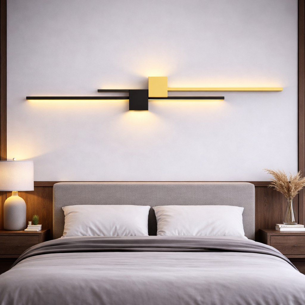 Minimalistyczny kinkiet LED – lampa ścienna do wnętrz