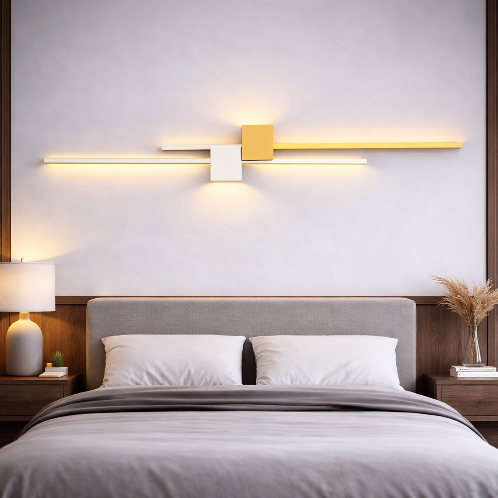 Minimalistyczny kinkiet LED – lampa ścienna do wnętrz