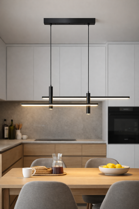 Lampa wisząca LED z pilotem – regulacja barwy i jasności