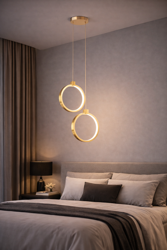 Designerska lampa wisząca LED – nowoczesna do salonu
