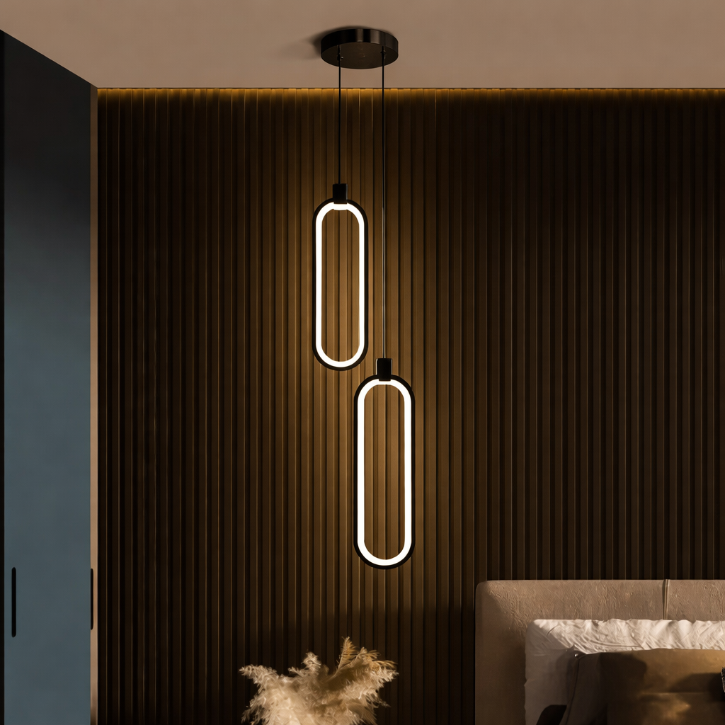 Designerska lampa wisząca LED – nowoczesna do salonu