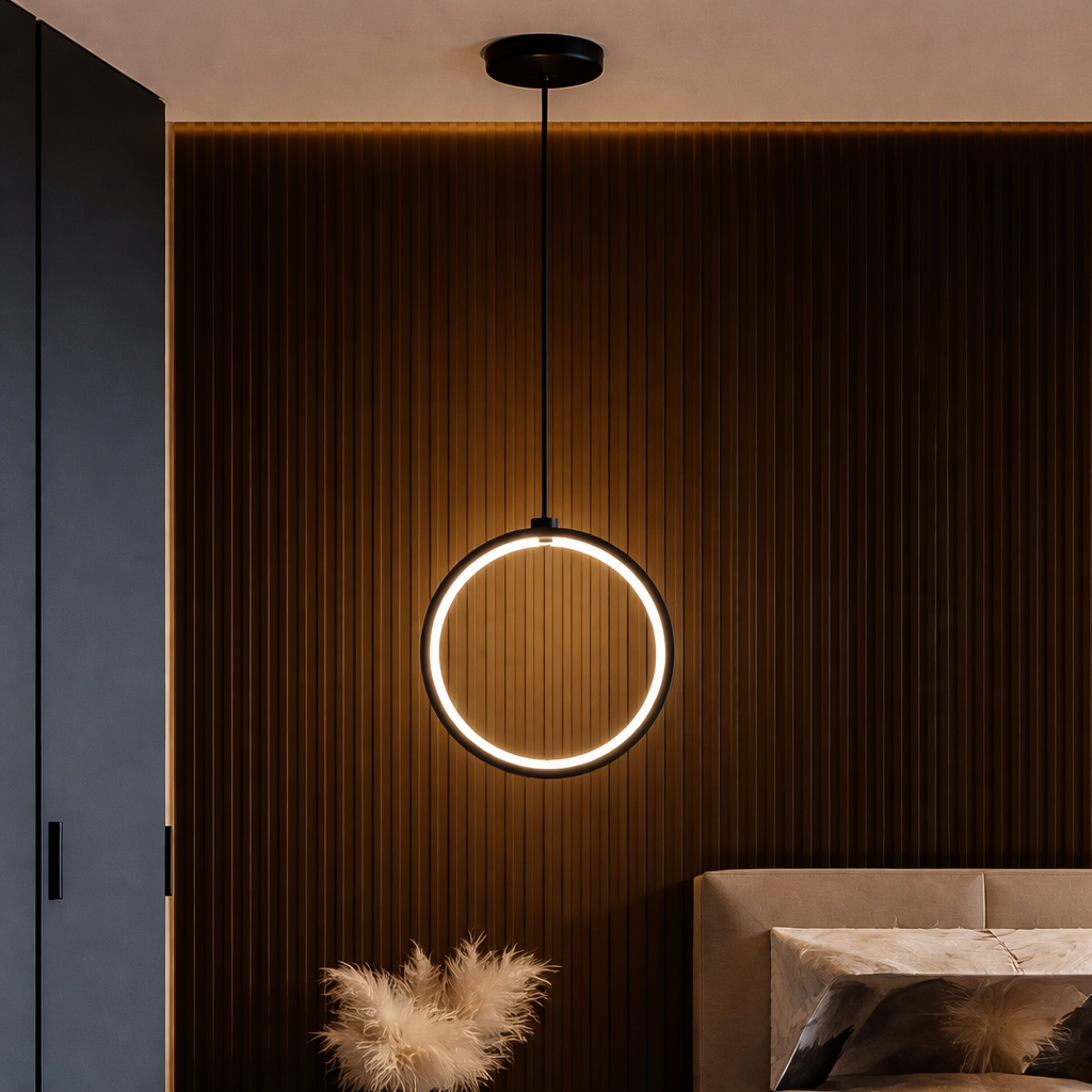 Designerska lampa wisząca LED – nowoczesna do salonu