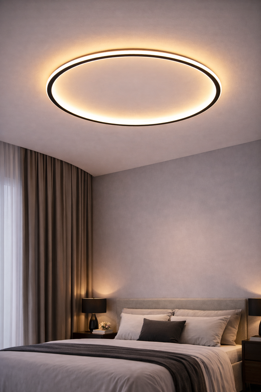 Lampa sufitowa LED z pilotem – regulacja barwy i jasności