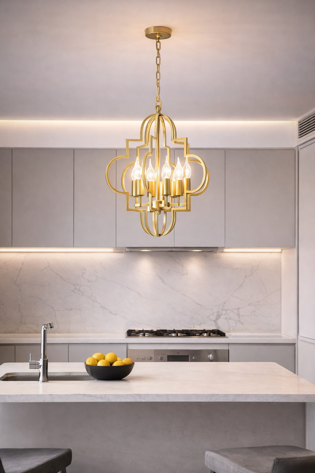 Lampa wisząca Vintage – złota