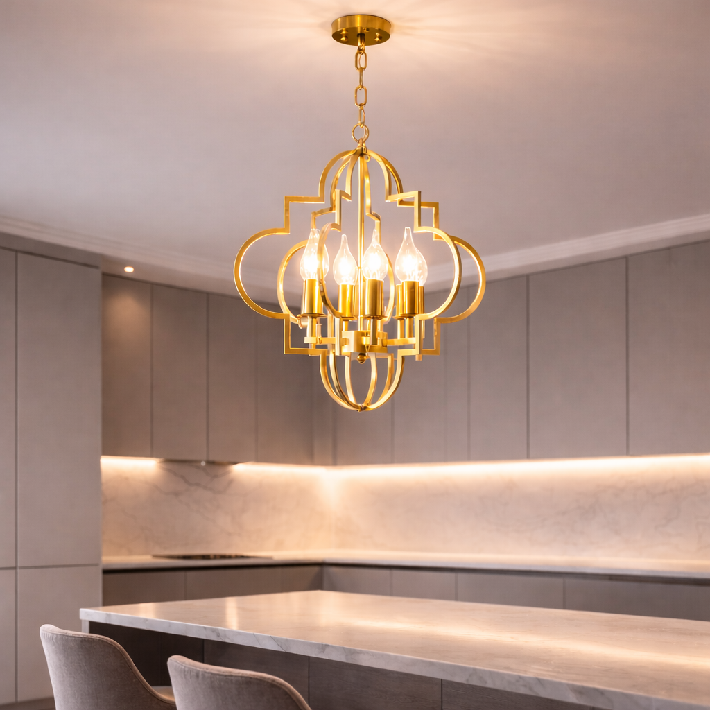 Lampa wisząca Vintage – złota