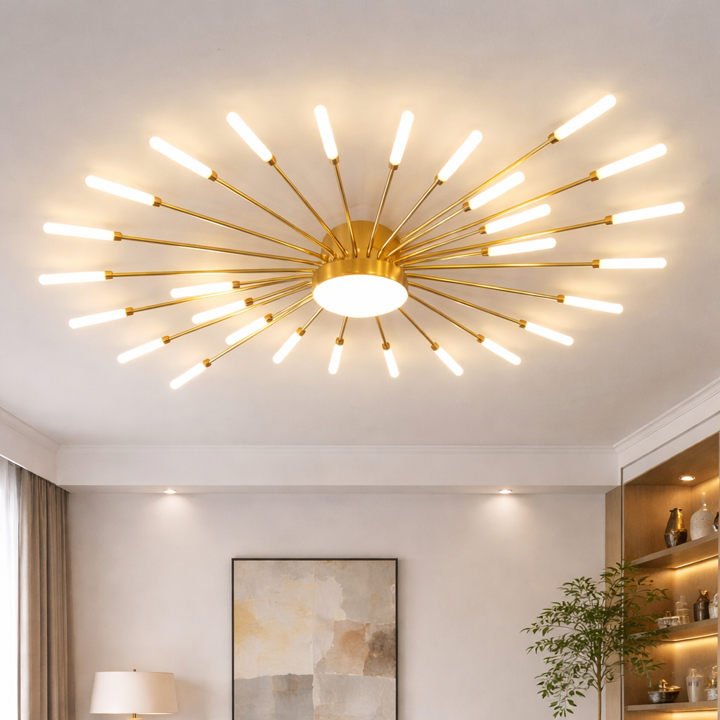 Nowoczesna lampa sufitowa LED – akrylowa do sypialni i przedpokoju