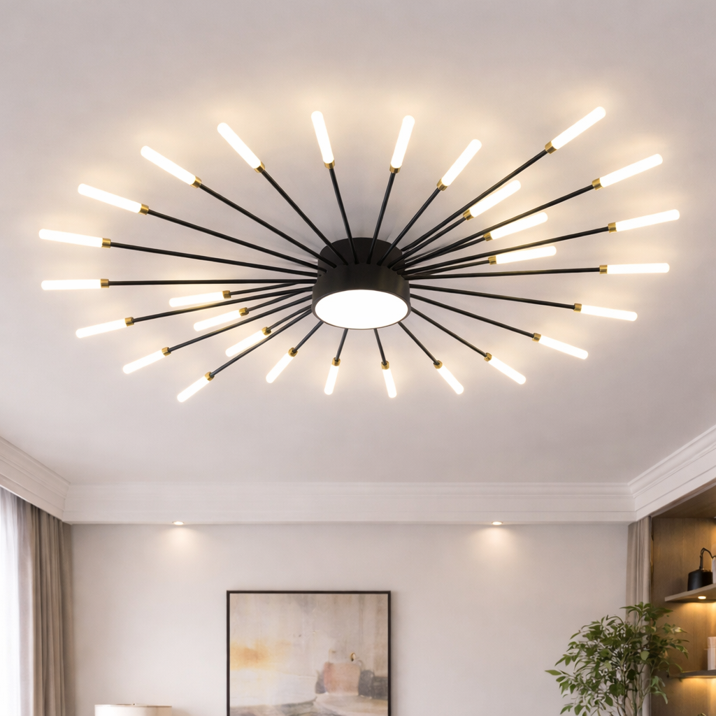 Nowoczesna lampa sufitowa LED – akrylowa do sypialni i przedpokoju