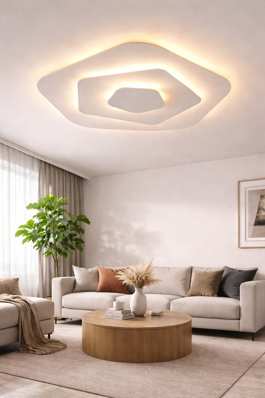 Nowoczesna lampa sufitowa LED – eleganckie oświetlenie do wnętrz