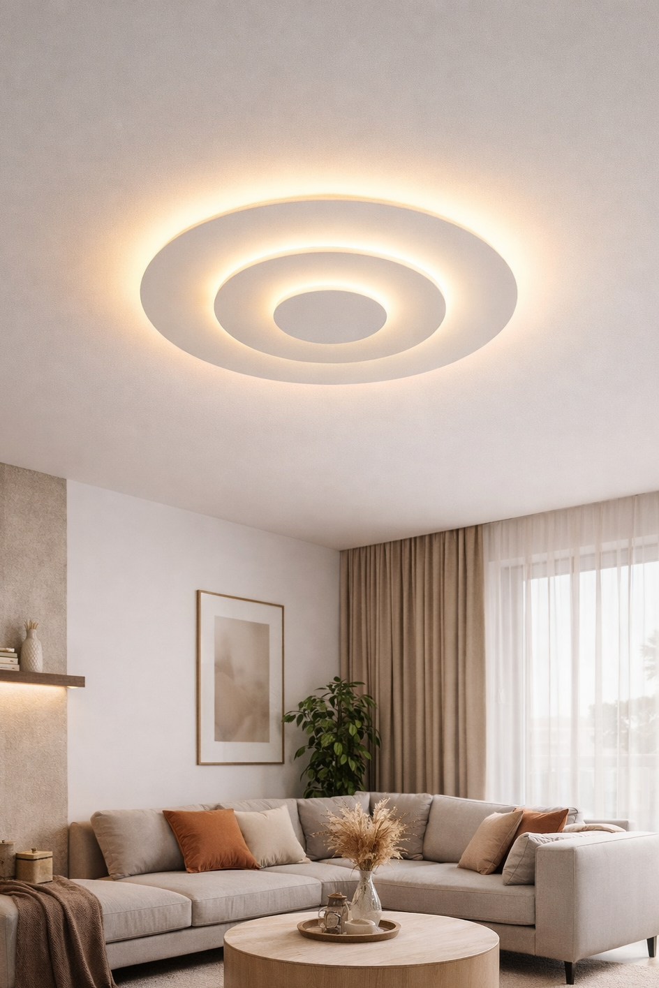 Designerska lampa sufitowa LED – nowoczesny styl do domu