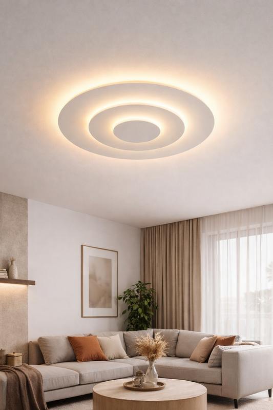 Designerska lampa sufitowa LED – nowoczesny styl do domu