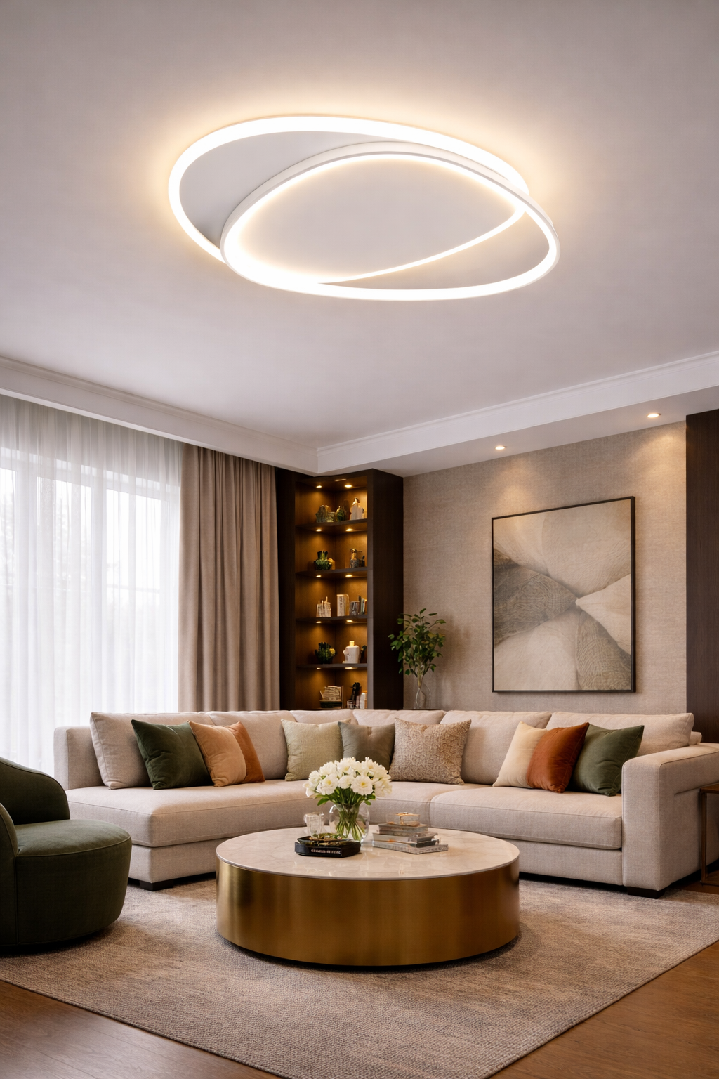 Nowoczesna lampa sufitowa LED – eleganckie oświetlenie wnętrz