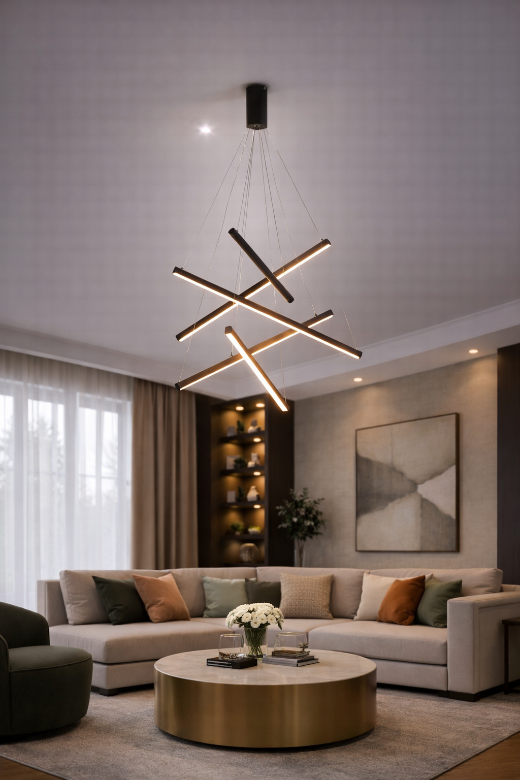 Nowoczesna lampa sufitowa LED – do klatki schodowej i salonu