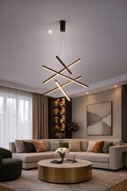 Nowoczesna lampa sufitowa LED – do klatki schodowej i salonu