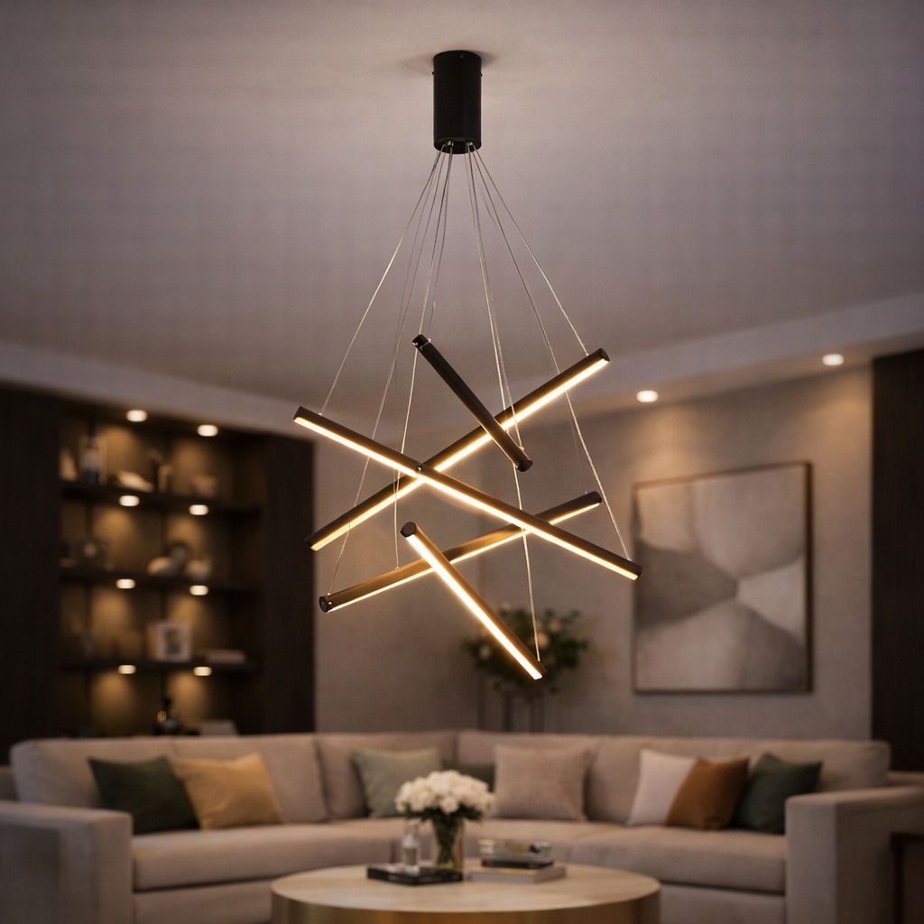 Nowoczesna lampa sufitowa LED – do klatki schodowej i salonu