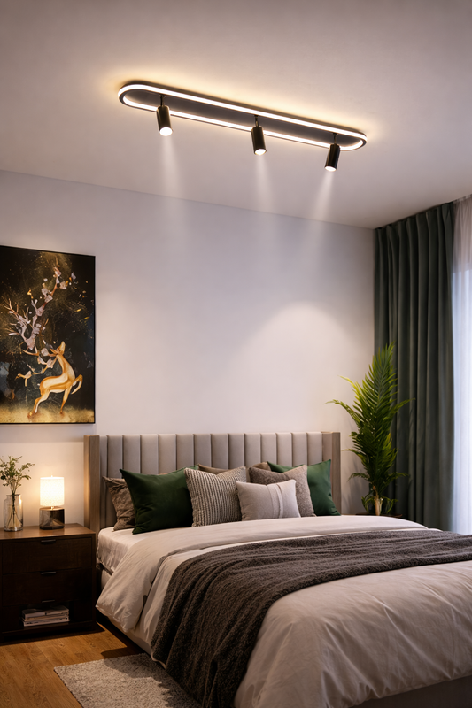 Nowoczesna lampa sufitowa LED – z funkcją ściemniania