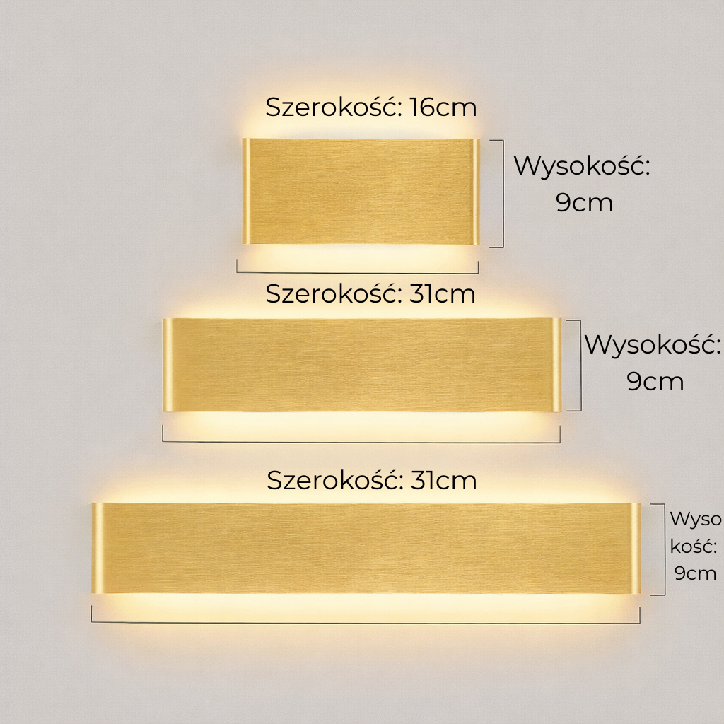 Nowoczesny kinkiet LED – do sypialni, salonu i korytarza