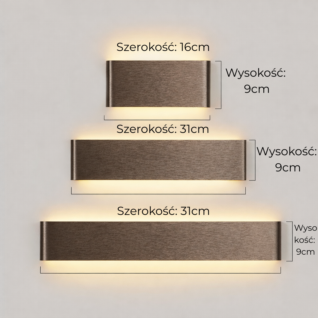 Nowoczesny kinkiet LED – do sypialni, salonu i korytarza