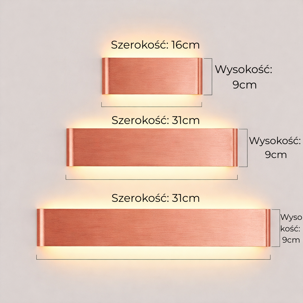 Nowoczesny kinkiet LED – do sypialni, salonu i korytarza
