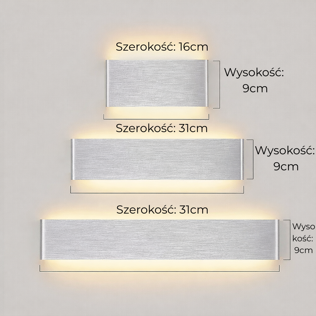 Nowoczesny kinkiet LED – do sypialni, salonu i korytarza
