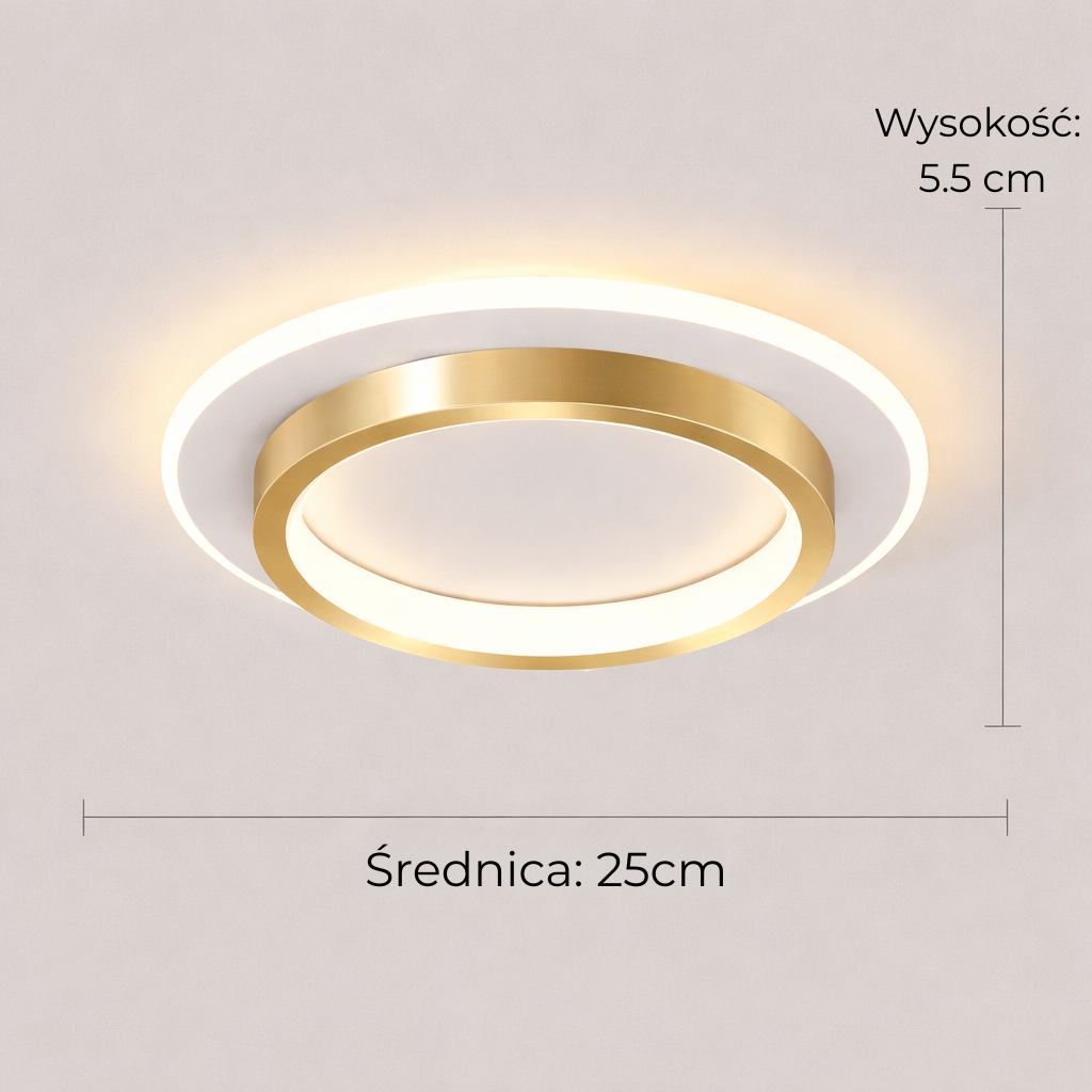 Nowoczesna Lampa Sufitowa LED Plafon – Okrągła / Kwadratowa