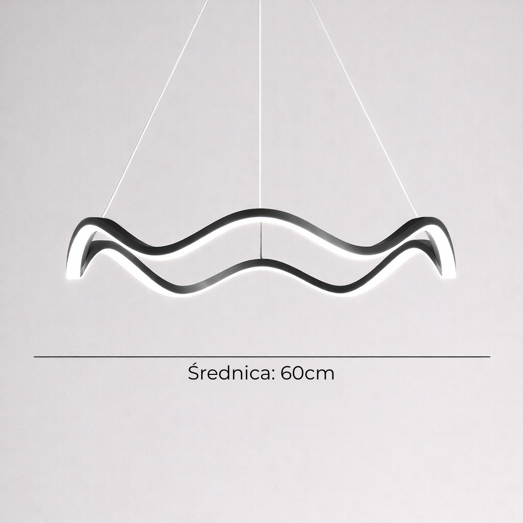 Lampa wisząca LED Ring – nowoczesny żyrandol do salonu 2