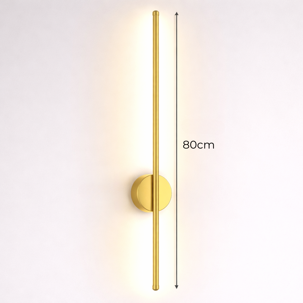 Czarny kinkiet LED – nowoczesna lampa ścienna do korytarza i salonu