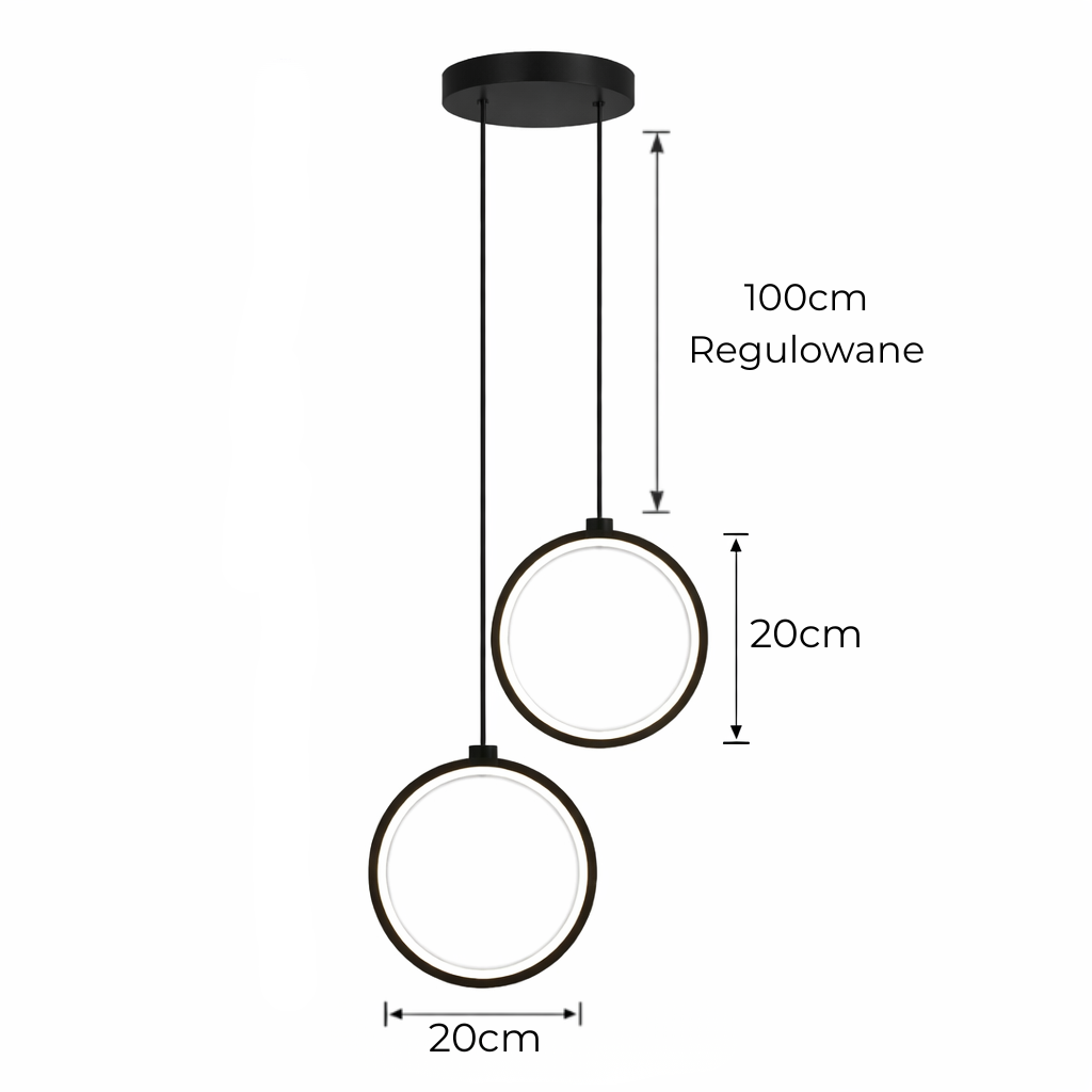 Designerska lampa wisząca LED – nowoczesna do salonu