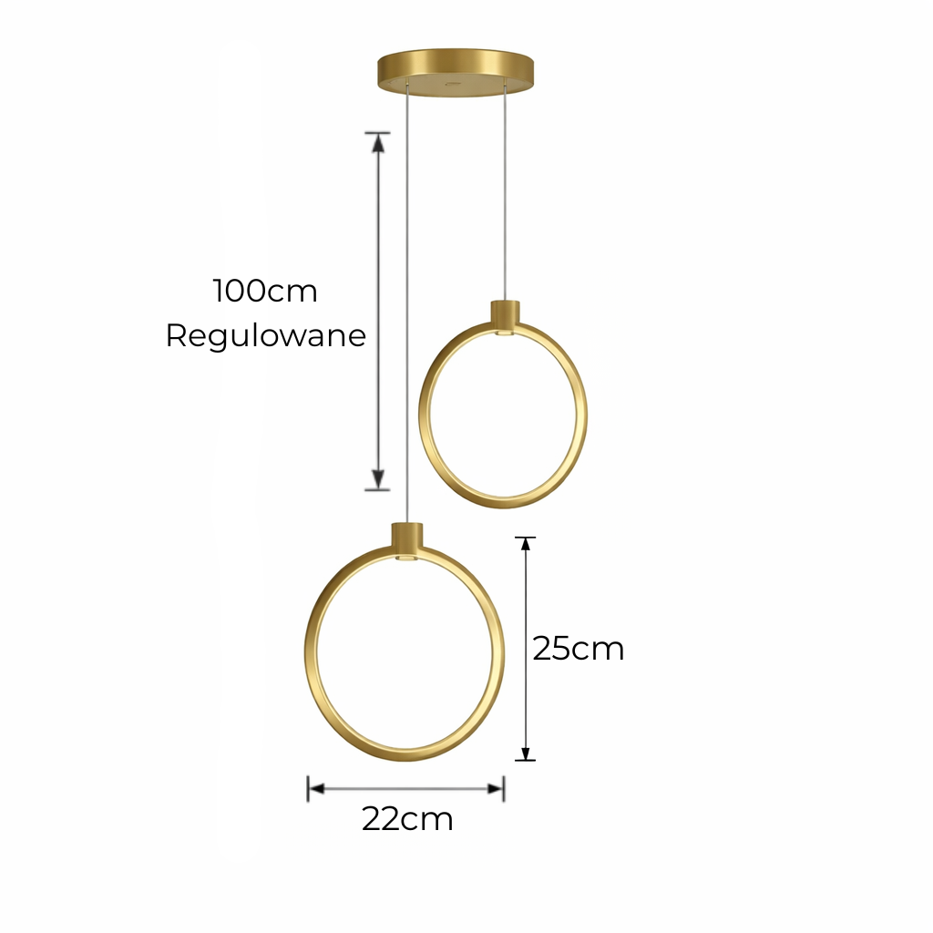 Designerska lampa wisząca LED – nowoczesna do salonu