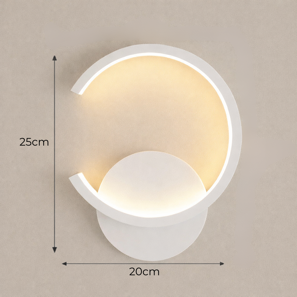 Nordycki kinkiet LED – lampa ścienna do salonu i sypialni